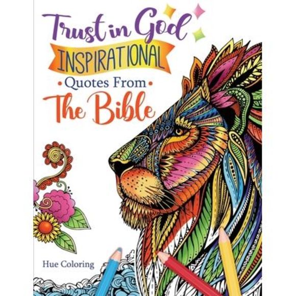 Trust in God Inspirational Quotes from the Bible -- Hue Coloring - Picture 1 of 1